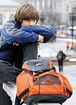 Adolescente e compagni di classe