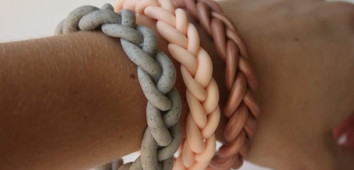 3 braccialetti: da argilla polimerica, tessuto e vecchia maglietta