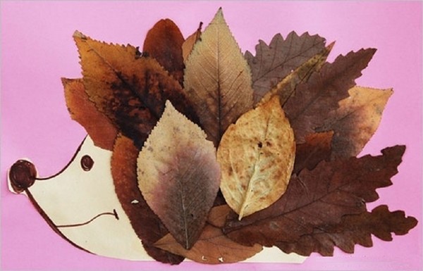 Applique da foglie d'autunno per scuola materna e 1-2 lezioni di scuola, lezioni master con foto e video