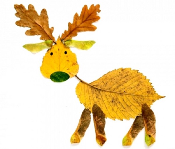 Applique da foglie d'autunno per scuola materna e 1-2 lezioni di scuola, lezioni master con foto e video