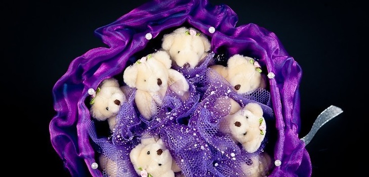 Come fare un bouquet di giocattoli morbidi