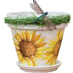 Decoupage di vasi da fiori