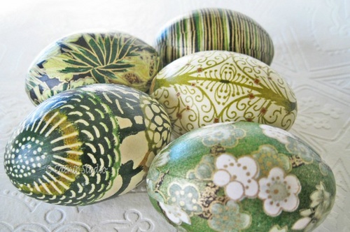 Decoupage di uova di Pasqua Decoupage di uova di Pasqua