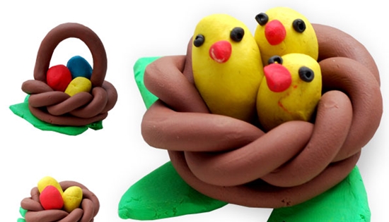 Mestieri per bambini di plastilina per il Capodanno: master-class foto