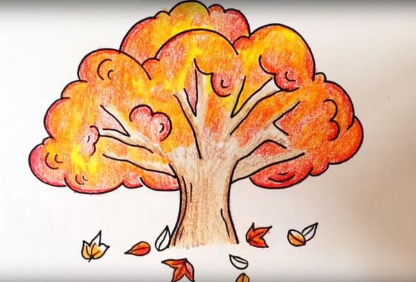 Disegnando sul tema "Autunno": lezioni master con matite e vernici per scuola materna e scuola 1-5