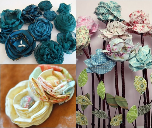 Fiori artificiali con le proprie mani