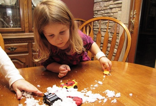 Neve artificiale con le proprie mani