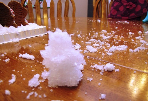 Neve artificiale con le proprie mani