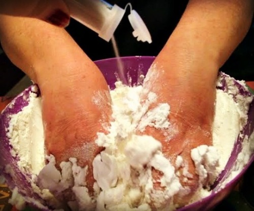 Neve artificiale con le proprie mani