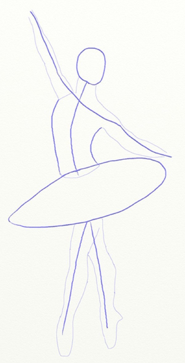 Come disegnare una ballerina facilmente e semplicemente