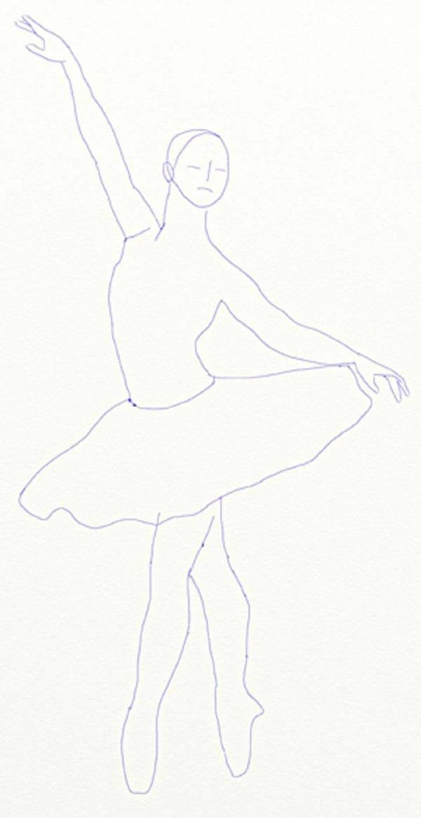 Come disegnare una ballerina facilmente e semplicemente