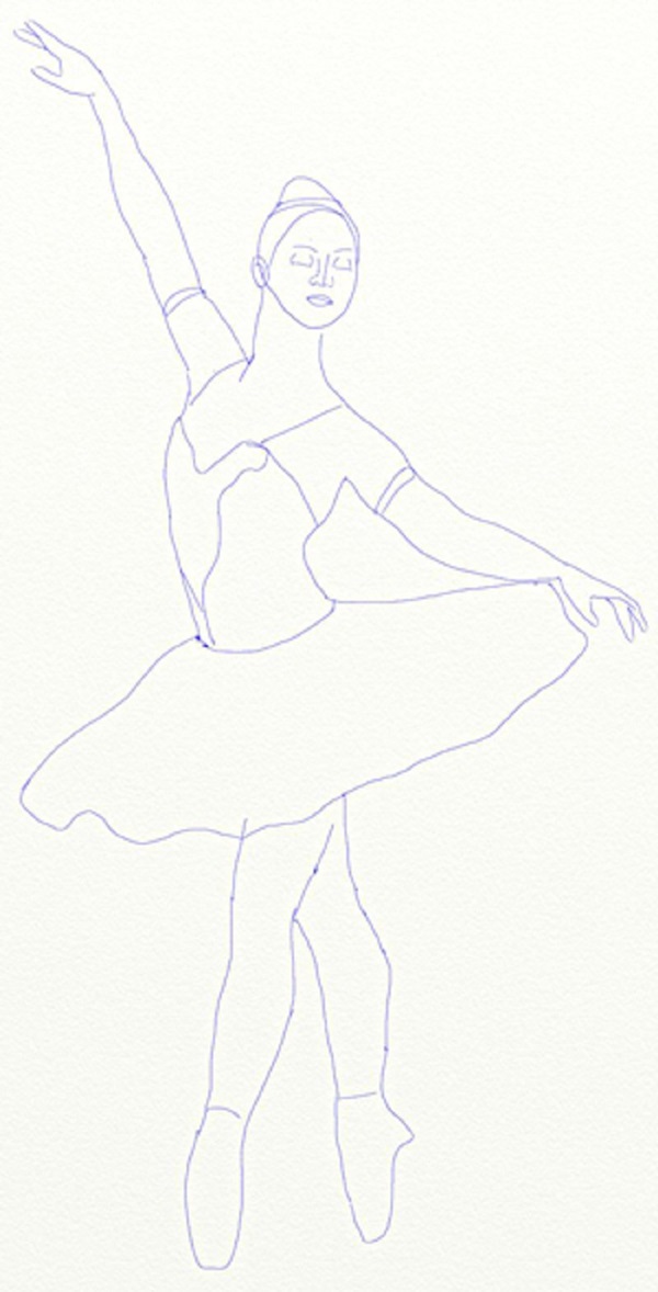 Come disegnare una ballerina facilmente e semplicemente
