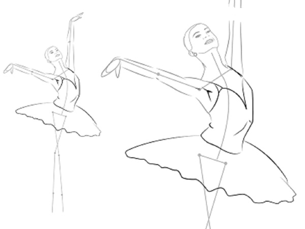 Come disegnare una ballerina facilmente e semplicemente