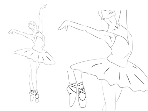 Come disegnare una ballerina facilmente e semplicemente