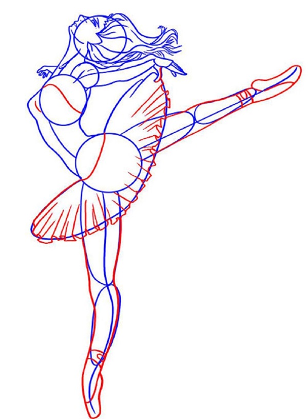 Come disegnare una ballerina facilmente e semplicemente