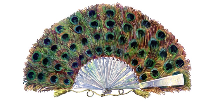 Favoloso pavone fatto di carta colorata