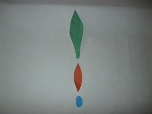 Favoloso pavone fatto di carta colorata