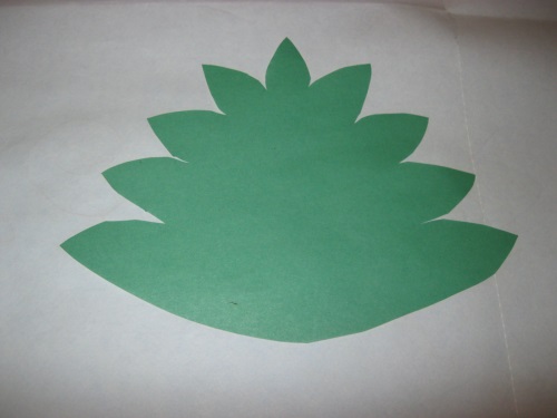 Favoloso pavone fatto di carta colorata