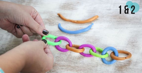 Come fare una collana di argilla polimerica mani