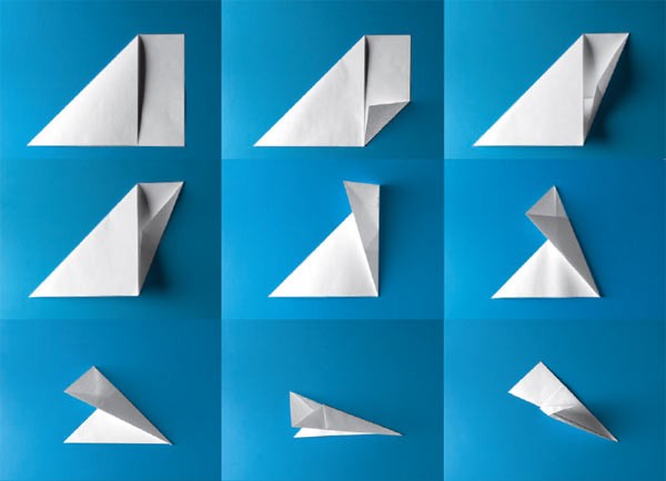 Come fare un aereo dalla carta in più fasi