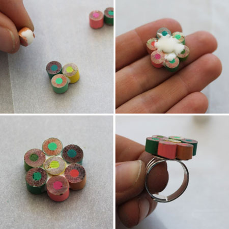  Anello con motivo floreale