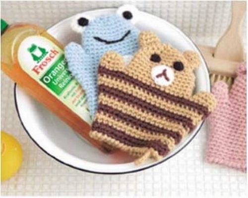 Come legare un crochet loofah?