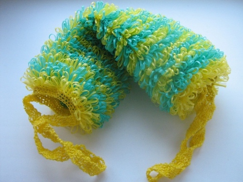 Come legare un crochet loofah?