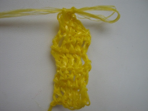 Come legare un crochet loofah?