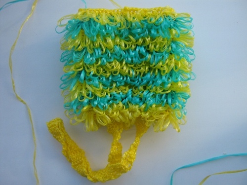 Come legare un crochet loofah?