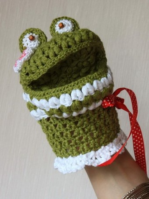 Come legare un crochet loofah?