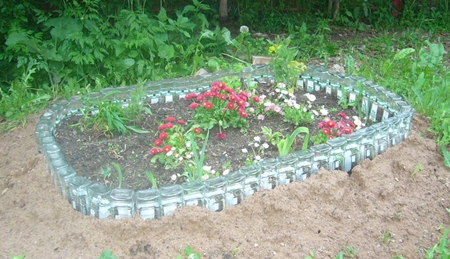 Bottiglie di fiori da bottiglie di plastica