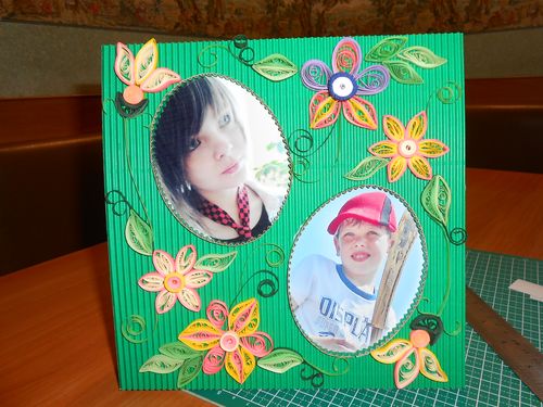 Quilling frame per foto, classe master. Quilling il telaio con le proprie mani a casa