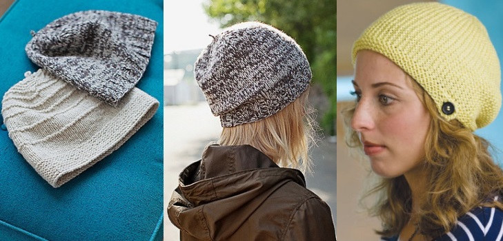Cappello estivo con aghi a maglia