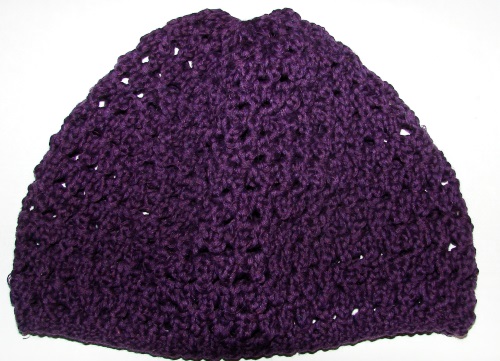 Cappello estivo con aghi a maglia