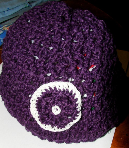 Cappello estivo con aghi a maglia
