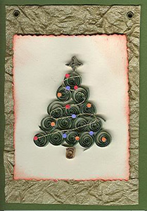Artigianato di Capodanno realizzato in carta. quilling