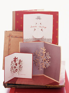 Artigianato di Capodanno realizzato in carta. cartoline Artigianato di Capodanno realizzato in carta. cartoline