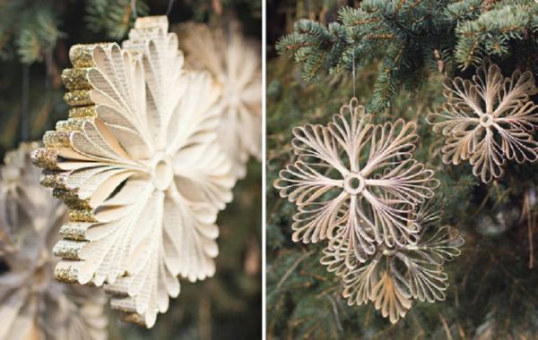 Bellissimi fiocchi di neve per il nuovo anno del 2017 con le loro mani di carta - diagrammi e foto a tappe. Master classes per bambini su grandi fiocchi di neve con tecnica origami