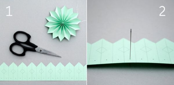 Bellissimi fiocchi di neve per il nuovo anno del 2017 con le loro mani di carta - diagrammi e foto a tappe. Master classes per bambini su grandi fiocchi di neve con tecnica origami