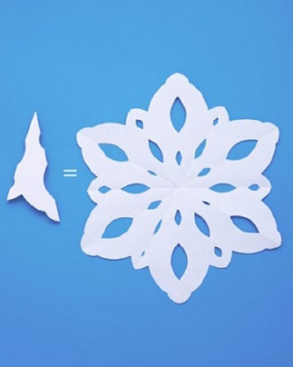 Bellissimi fiocchi di neve per il nuovo anno del 2017 con le loro mani di carta - diagrammi e foto a tappe. Master classes per bambini su grandi fiocchi di neve con tecnica origami