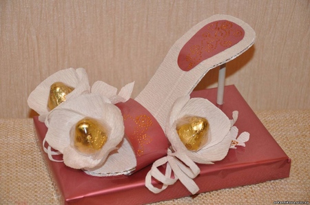 Composizione originale "Scarpa" di dolci: una classe master