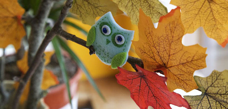 L'artigianato autunnale ha le mani