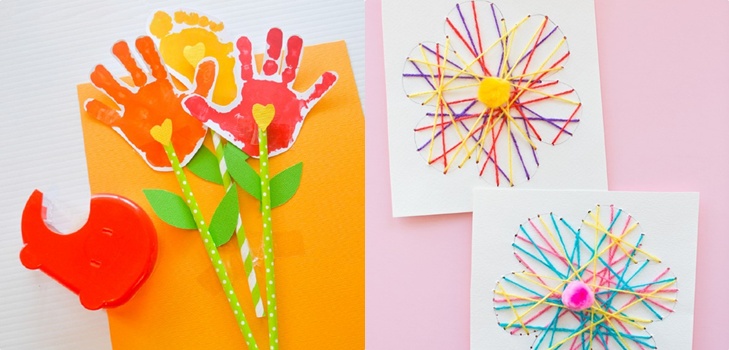 Cartolina per la festa della mamma con le proprie mani, master class con foto per la scuola materna e 1-3 gradi