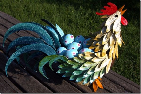 Gallo con le sue mani