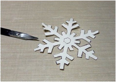 ritaglia un fiocco di neve