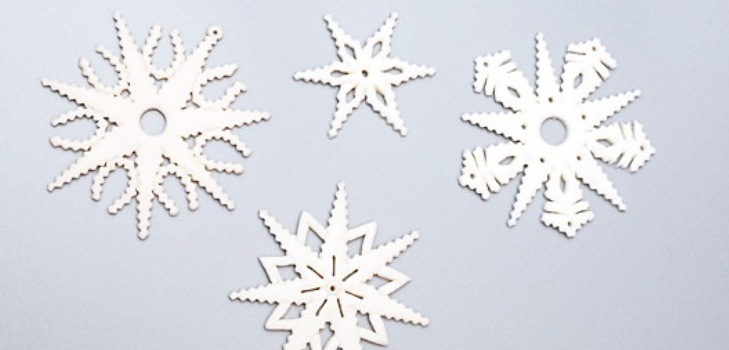 molti fiocchi di neve