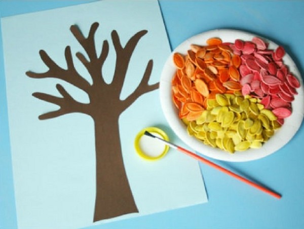 Artigianato "Regali d'autunno" con le proprie mani da materiali naturali per la scuola materna e la scuola