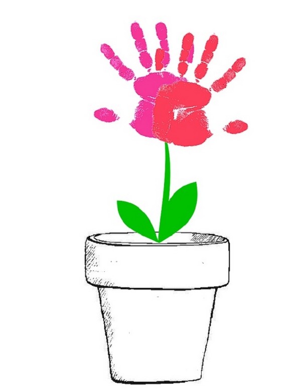 Attingendo alla festa della mamma con le proprie mani: matita, colori, scuola materna, scuola