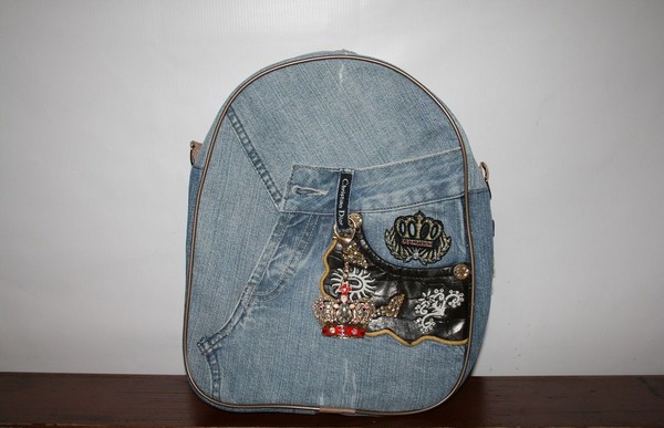 Cuciamo uno zaino in denim con le nostre mani: foto e motivi