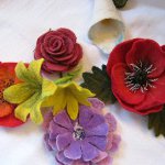Fiori di fusione di lana